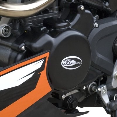 Kryty motoru R&G Racing pro motocykly KTM 125/200 Duke, černé (pár)